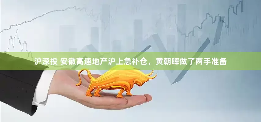 沪深投 安徽高速地产沪上急补仓，黄朝晖做了两手准备